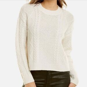 Vince. Cable Knit Wool Blend Sweater‎